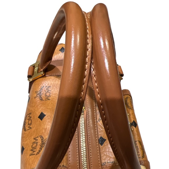 Vintage MCM Cognac Visetos Coated Canvas
Front Pocket Satchel Bag - Picture 14 of 16